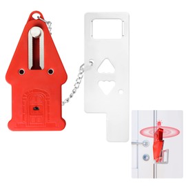 AceMining Portable Door Lock with Door Stop Alarm,Emit an Alarm Sound of 80dBfor Additional Safety and Privacy,Perfect for Traveling Hotel Home Apartment College