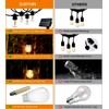 SUNTHIN 24ft Solar String Lights, USB Rechargeable Solar Outdoor Lights