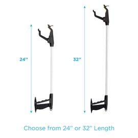 Nova Joy Reacher - Grabber Pickup Tool for Seniors - Lightweight Gripper with Magnetic Tip, Hook, and Rotating Claw - Daily Living Aid for Elderly and Users with Limited Mobility - 24" - One Pack