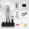 COSTWAY Electric Wine Bottle Opener Set, 6-in-1 Rechargeable Corkscrew Opener
