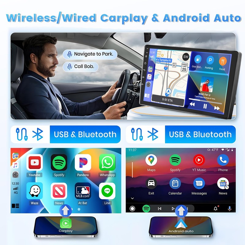 Roinvou [2G+64G] Car Radio for Ford F-150 F150 2009 2010