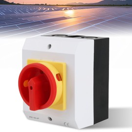 4-Pole Main Switch, 7.5KW 16A Main Switch Circuit Breaker with Housing Isolation, IP65 Main Switch with Plastic Housing, Rotary Switch for Connecting Switches and Disconnecting Small Circuits