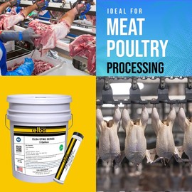 ELBA Aluminum Complex Food Grade Grease, Fully Synthetic | NSF H1 | NLGI 2 | Kosher and Halal | Compare to : Jet-Lube Kiln Grease HT, Sta-Lube, Lubriplate SFL-2 | 400 GRAM Tube | Made in USA