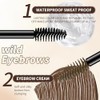 Gel para Cejas de Doble Extremo con Color, Fijador de
