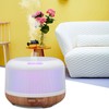 300ml Wood Grain Humidifier Aromatherapy Diffuser Humidifier with 7 LED