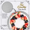 O'Creme Silver Wraparound Cake Pastry Round Drum Board 1/4 Inch