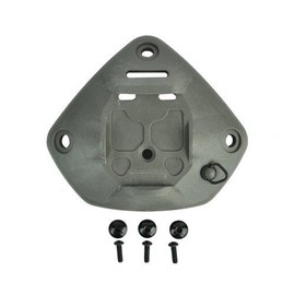 DLP Tactical Universal NVG Mount Shroud Compatible with 1-Hole or 3-Hole ACH/MICH/OPS-Core Fast/Crye AirFrame Helmet Version 2.0 (Green)