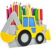KAJAWIS Desk Organiser, Excavator, 3D Pencil Holder, Car Pencil Case,