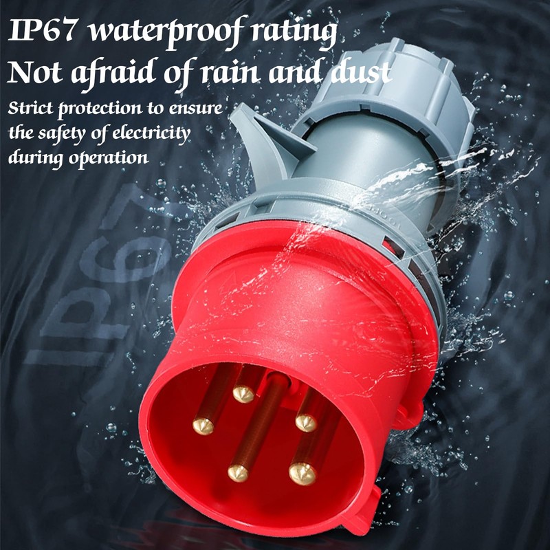 32 A Male to 16 A Coupling Adapter, Portable CEE