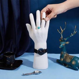 PH PandaHall Mannequin Hand Display 28cm Male Right Model Glove Display Hand Jewellery Display Holder Organizer for Men Father Ring Necklaces Watch Bracelet Mall Store Selling