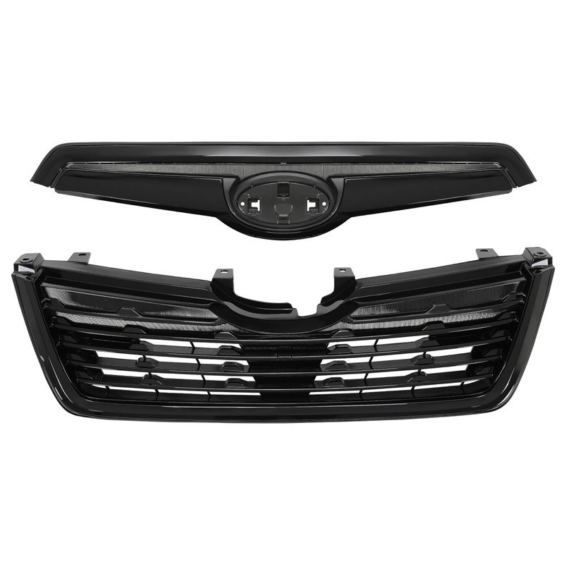 KUAFU Front Grille Grill Compatible with 2019-2021 Subaru Forester Painted