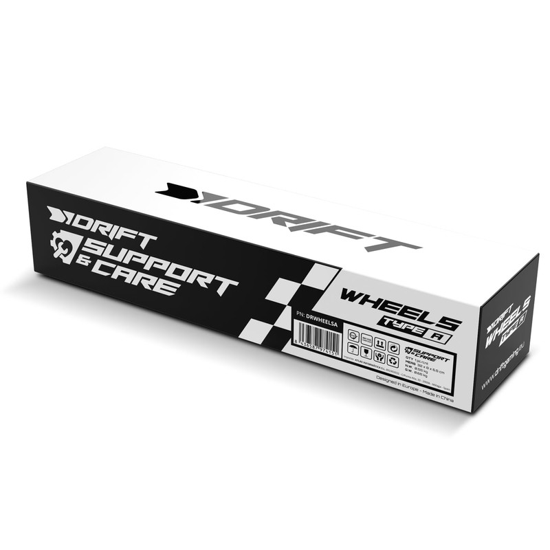 DRIFT WHEELS TYPE A - Ersatzräder für Bürostuhl, 5 Stück,