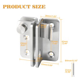 Alise Flip Latch Gate Latch,Shed Door Latch Barn Door Lock Shed Lock Shed Latch,Brushed Stainless Steel Locking Latches for Shed Barn Fence Chicken Dog Cage Window Cabinet Backyard Garage,L-Size