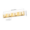 Aipsun Gold Vanity Lights for Bathroom Modern LED 4 Lights