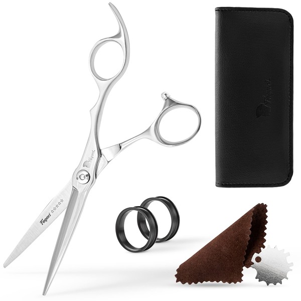 Fagaci Professional Hair Scissors 6” Razor Sharp Blades, Fine Cutting ATS314 Steel Hair Cutting Scissors Professional, Hair Shears, Hair Scissors Professional, Barber Scissors Professional