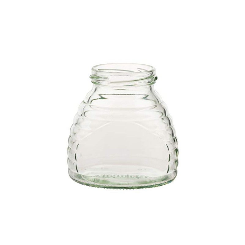 3 oz. Glass Skep Jar for Honey 24 ct. w/metal