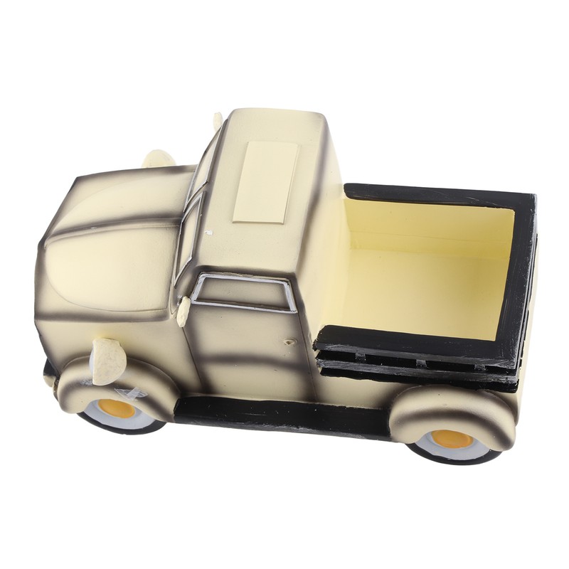 Solar Flower Pot Retro Pickup Truck Planter with Fairy Light
