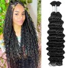 Deep Wave Bulk Human Hair for Braiding Boho Braids Water