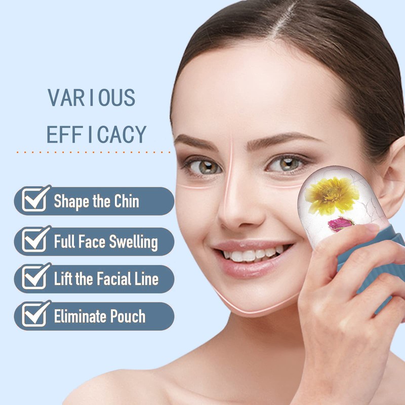 XHJRI Ice Face Roller Massager,Ice Cube Roller for Face, Eyes