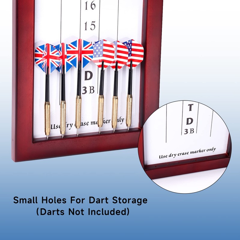 GSE Games & Sports Expert Dry-Erase Dart Scoreboard for Cricket