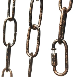 CUFEAL 6ft Aged Bronze Finish Lighting Chain Industrial Style Deco Chain (4mm)