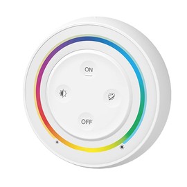 LGIDTECH S2-W RGB+CCT Color Temperature Rainbow Remote Controller Wall Mounted Switch,White Color,Compatible with FUT012 FUT105 FUT106 FUT108 FUT039S etc