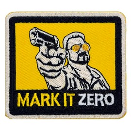Mark It Zero Big Lebowski Embroidered Patch - 3 x 2.5 inch Hook Fastener Backing P397