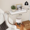 Fixwal Floating Shelves for Wall, 15.7" Wood Wall Mounted Shelves