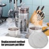 DAQUN 6 Pcs Cafetiere Filter Mesh, Cafetiere Mesh Replacement -