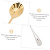 KICHOUSE -Plated Sugar Shell Spoons 4pcs Stainless Steel Spoons for