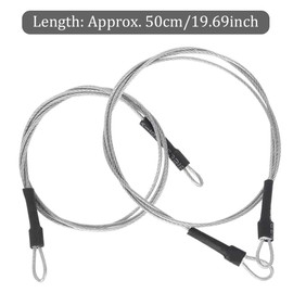 RC Car Steel Rope,Durable Metal RC Car Shell Steel Rope Set Fit for Traxxas Trx4 Axial Scx10 D90 D110 1/10 Crawler Car Model Accessory