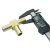 CDQBWKJGFJ 2 Pcs Brass Hose Barb Tee 5/8" x 5/8"