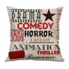 4 pcs Movie Pattern Pillow Cases, Sunshine Cushion Covers Throw