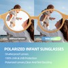 IKSII 2 PCS Baby Toddler Sunglasses for Girls Boys,Newborn Infant
