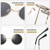 COASION Round Sunglasses Mens Womens Polarized Retro Circle Glasses with