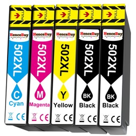 HenceBuy 502XL Printer Cartridges Compatible with Epson 502 XL Cartridges Multipack for Expression Home XP-5100 XP-5105 XP-5155 XP-5150 Workforce WF-2860 WF-2865 WF-2880 WF-2860DWF WF-2865DWF WF-2880DWF