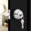 Probrico 2 Pack Satin Brushed Nickel Double Cylinder Deadbolt Lock,