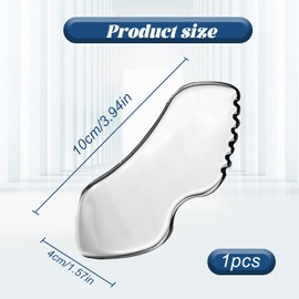 Gua Sha Facial Tool - Stainless Steel Massager for Face, Neck, Arms, Shoulders, Legs - Body Care and Skin Care Gift (Silver)