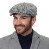 Stetson Hatteras Hoback Virgin Wool Flat Cap - Multicoloured Hat