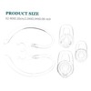 jojofuny 60 Pcs Sets Earbuds Ear Hooks Replacement Gel Tips