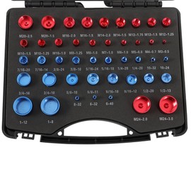 raseparter Nut & Bolt Thread Gauge 23 Inch & 21 Metric Nut & Bolt Gauges Individually Housed in a Box