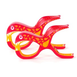 Tuuli Yacht and Boat Clips – Laundry Clips for Shark Railing Pink/Yellow (Pack of 2)