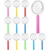 Aodaer 12 Pack Plastic Magnifying Glasses 6 Color Hand Held