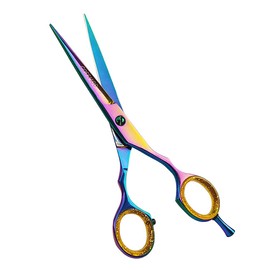 Professional Hairdressing Scissors 6.5- COSSMOO Multicolor Stainless Steel Haircut Barber Salon Scissors and Razor Blade Hairdressers Scissors UK for Salons, Barbers, Men, Women, and Personal Use