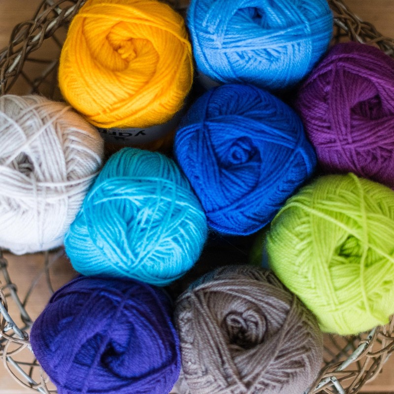 Korbond Yarn - Bright Green - 2 x 100g Acrylic