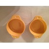 Chantal Set of Two Small Bakers with Floral Stamp Handles,