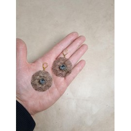 GLOWYBOX Elegant Trendy Boho Ethno Mandala Earrings Ornament Earrings for Women, Ladies and Girls Unique Gift, Nickel-Free Available in 2 Colours, Metal