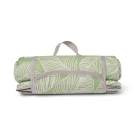 Fusion Matteo Picnic Blanket, 100% soft touch Polyester, Green, 135 x 150cm