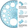 Circle Stencil Template, Hollow Drawing Templates for Painting, Drafting, and