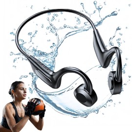 YRBXZXA Audífonos Conducción Osea, Auriculares Inalámbricos Ergonómicos, Bluetooth 5.3, Sonido HiFi, Sonido Estéreo 3D, 48h de Potencia, Adecuado para Actividades al Aire Libre, No Daño a Los Oídos